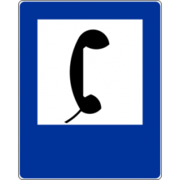 Znak D-24 Telefon - Naklejka lub Odblask