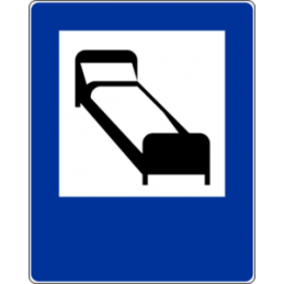 Znak D-29 Hotel - Naklejka lub Odblask