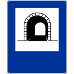 Znak D-37 Tunel - Naklejka lub Odblask