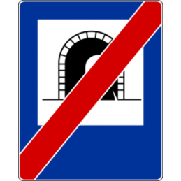 Znak D-38 Koniec tunelu - Naklejka lub Odblask