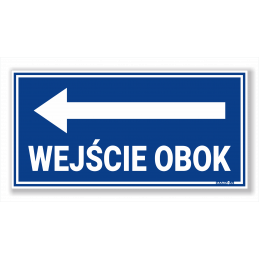 Wejście Obok - Naklejka lub Odblask