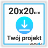Druk UV na płytach - KWADRATOWA 20x20cm z Twojego projektu