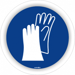 Nakaz Noszenia Rękawic Ochronnych - Tabliczka