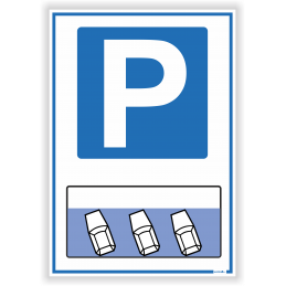 Parking skośnie do ulicy - Tabliczka| cena od  25,80 zł , dowolny wymiar, producent  |  Mark4u
