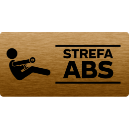 STREFA ABS - Tabliczka miedź od 29 zł, siłownia, na zamówienie |  sklep Mark4u