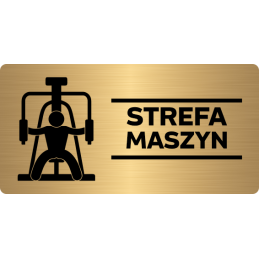 STREFA MASZYN| Tabliczka ZŁOTA | producent | sklep Mark4u