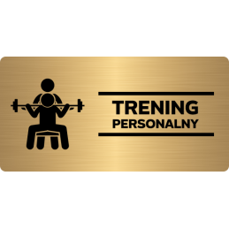 STREFA TRENINGU PERSONALNEGO| Tabliczka złota, producent | Mark4u